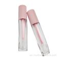 rosa klare transparente Lipgloss -Röhrchen